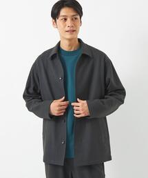 green label relaxing | ウールライクカルゼ カーコート -ウォッシャブル・ストレッチ・防シワ-(その他アウター)