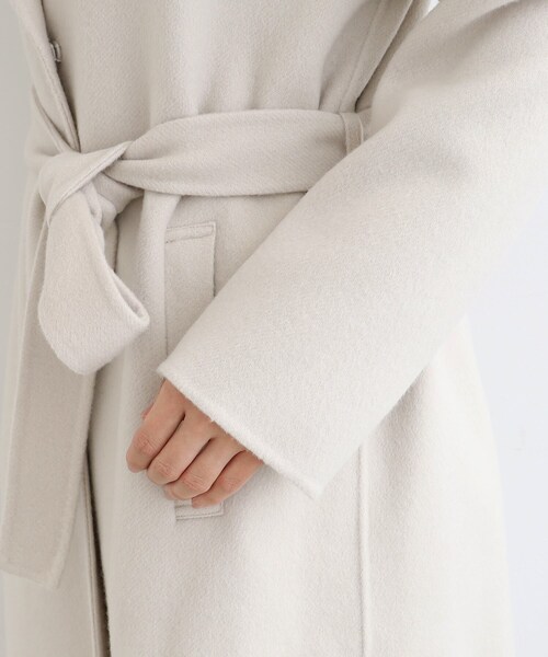 INDIVI リバーテーラードロングコート INDIVI（インディヴィ）の「◇【ウール／カラーコート】リバー