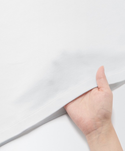 無印良品（ムジルシリョウヒン）の「ストレッチフライス編みハイネック長袖Ｔシャツ（Tシャツ/カットソー・レディース・グレー系3/ブラック/イエロー/ホワイト系4/ライトグレー/ブラウン系3/ホワイト・M/XL/XXL/L/S/XS）」の16枚目の写真