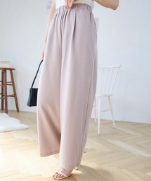 ウエストゴムさらっとワイドパンツ