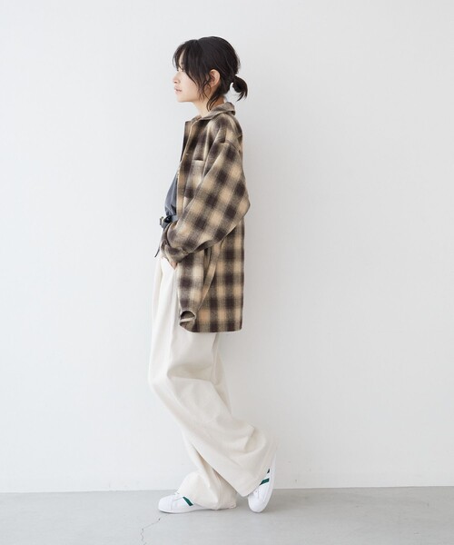 FREAK'S STORE（フリークスストア）の「限定展開　PENNEYS×FREAK'S STORE/ぺニーズ　別注 タックワイド ワークパンツ（その他パンツ・レディース・オレンジ/オリーブ/ベージュ/ナチュラル/ブラック/ネイビー・MEDIUM/SMALL）」の10枚目の写真