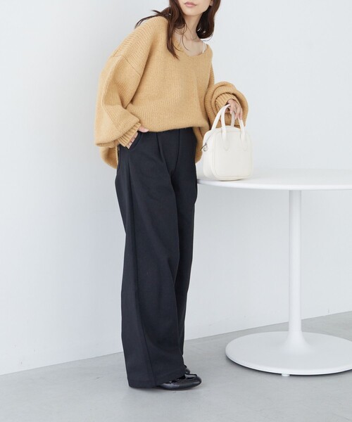 FREAK'S STORE（フリークスストア）の「限定展開　PENNEYS×FREAK'S STORE/ぺニーズ　別注 タックワイド ワークパンツ（その他パンツ・レディース・オレンジ/オリーブ/ベージュ/ナチュラル/ブラック/ネイビー・MEDIUM/SMALL）」の22枚目の写真