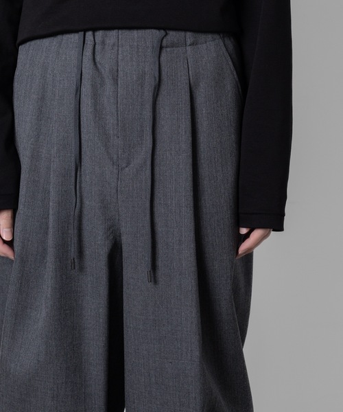 ato（アトウ）の「HARUTO WOOL CUFFS PANTS（その他パンツ・メンズ・チャコールグレー/ブラック・46/44/48）」の11枚目の写真