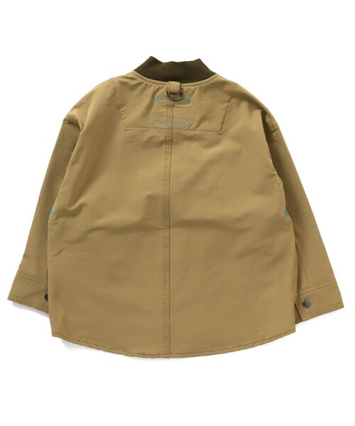 F.O.KIDS(エフオーキッズ)の「JRDコラボ リブ襟シャツブルゾン(ブルゾン・キッズ・ブルー/ベージュ・120/100/140/90/150/110/130)」の3枚目の写真