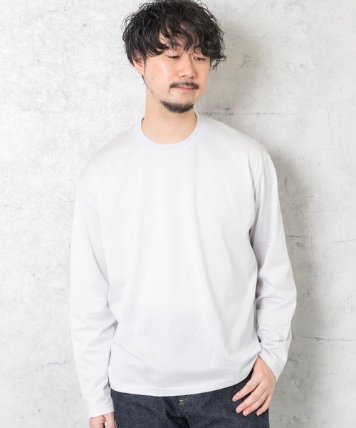 URBAN RESEARCH ROSSO MEN(アーバンリサーチロッソメン)の「『XLサイズあり』JAPAN FABRICロングスリーブクルーTシャツ(Tシャツ/カットソー・メンズ・ブラック系その他/ブラック/ネイビー/ベージュ系その他/グレー系その他/シルバー・LARGE/X-LARGE/MEDIUM)」の14枚目の写真
