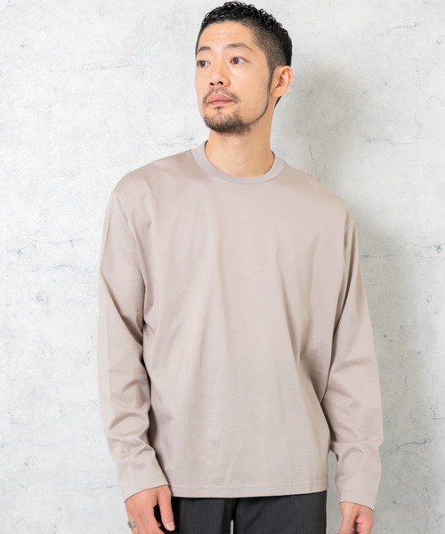 URBAN RESEARCH ROSSO MEN(アーバンリサーチロッソメン)の「『XLサイズあり』JAPAN FABRICロングスリーブクルーTシャツ(Tシャツ/カットソー・メンズ・ブラック系その他/ブラック/ネイビー/ベージュ系その他/グレー系その他/シルバー・LARGE/X-LARGE/MEDIUM)」の20枚目の写真