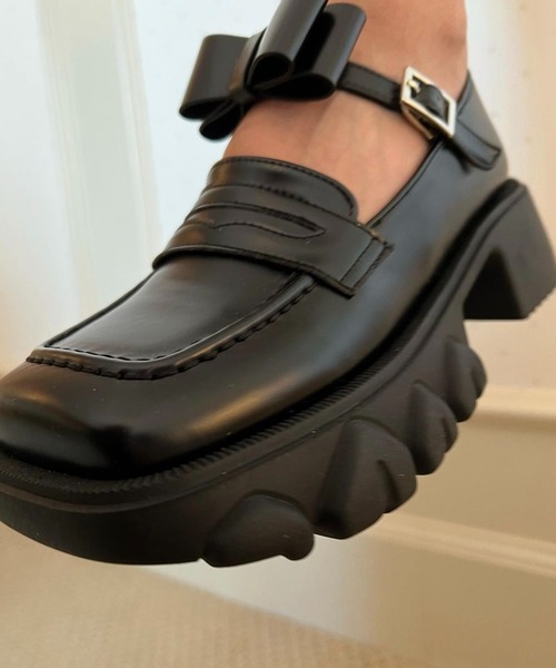 ラ*ネ様 【新品】epine エピヌ　ローファー　24cm epine（エピヌ）の「ribbon Goa Loafer（ローファー）」 - WEAR
