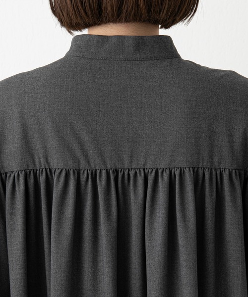 russet（ラシット）の「《qurumu》ロングシャツワンピース(O-251)（ワンピース・レディース・キャメル/チャコールグレー/ブラック・FREE）」の16枚目の写真