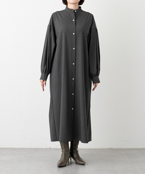 russet（ラシット）の「《qurumu》ロングシャツワンピース(O-251)（ワンピース・レディース・キャメル/チャコールグレー/ブラック・FREE）」の12枚目の写真