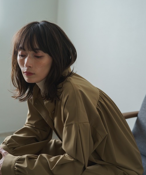 【Phase Eight】幾何学模様 シャツワンピース ブラック キャメル Phase Eight】幾何学模様 シャツワンピース ブラック キャメル