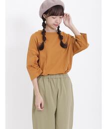 Samansa Mos2 | 刺繍入りプリントアソート七分袖カットソー(Tシャツ/カットソー)