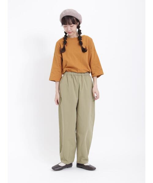 Samansa Mos2（サマンサ モスモス）の「刺繍入りプリントアソート七分袖カットソー（Tシャツ/カットソー・レディース・マスタード/ベージュ/チャコールグレー/オフホワイト・F）」の10枚目の写真