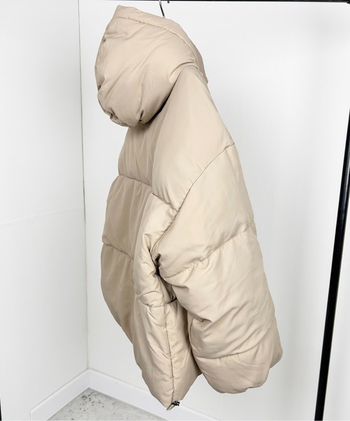 Meli rich（メリーリッチ）の「裾ラウンドフェイクダウンジャケット（ダウンジャケット/コート・レディース・ベージュ/アイボリー/ブラック/カーキ・MEDIUM）」の6枚目の写真