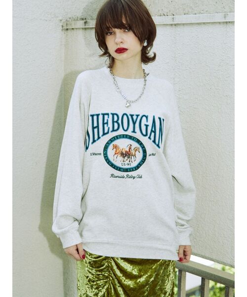 jouetie(ジュエティ)の「ホースライディングプルオーバー【スウェット/トレーナー】(スウェット・レディース・ブラック/グレー/イエロー/ボルドー・MEDIUM)」の5枚目の写真