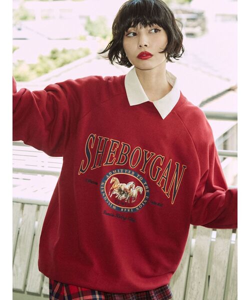 jouetie(ジュエティ)の「ホースライディングプルオーバー【スウェット/トレーナー】(スウェット・レディース・ブラック/グレー/イエロー/ボルドー・MEDIUM)」の6枚目の写真