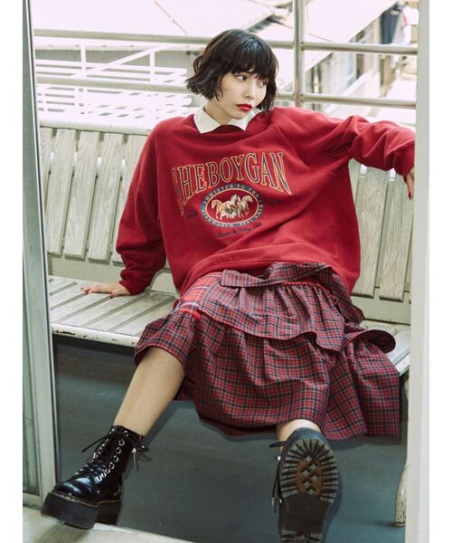 jouetie(ジュエティ)の「ホースライディングプルオーバー【スウェット/トレーナー】(スウェット・レディース・ブラック/グレー/イエロー/ボルドー・MEDIUM)」の21枚目の写真