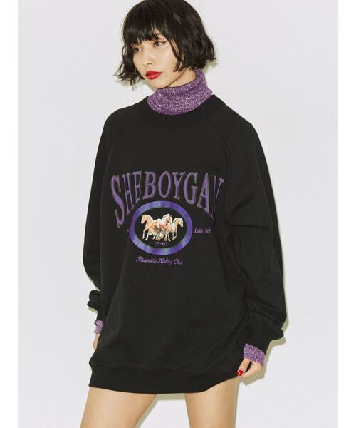 jouetie(ジュエティ)の「ホースライディングプルオーバー【スウェット/トレーナー】(スウェット・レディース・ブラック/グレー/イエロー/ボルドー・MEDIUM)」の7枚目の写真