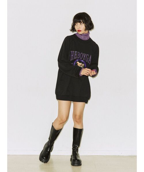 jouetie(ジュエティ)の「ホースライディングプルオーバー【スウェット/トレーナー】(スウェット・レディース・ブラック/グレー/イエロー/ボルドー・MEDIUM)」の8枚目の写真