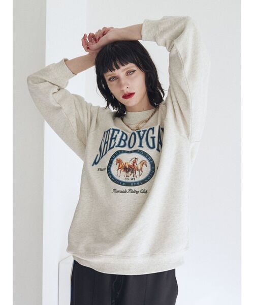 jouetie(ジュエティ)の「ホースライディングプルオーバー【スウェット/トレーナー】(スウェット・レディース・ブラック/グレー/イエロー/ボルドー・MEDIUM)」の17枚目の写真