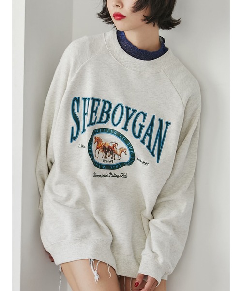 jouetie(ジュエティ)の「ホースライディングプルオーバー【スウェット/トレーナー】(スウェット・レディース・ブラック/グレー/イエロー/ボルドー・MEDIUM)」の2枚目の写真