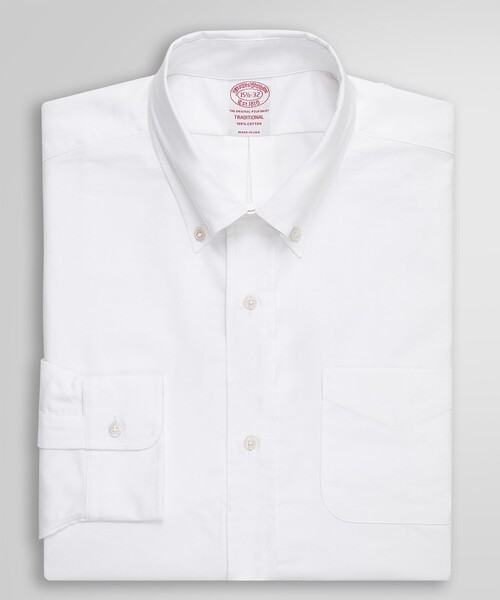 BROOKS BROTHERS（ブルックスブラザーズ）の「スーピマコットン オックスフォード ドレスシャツ Traditional Fit Made in USA（ビジネスシャツ・メンズ・ブルー/ホワイト・15 1/2-32/16-33/15-32/16 1/2-33/14 1/2-31）」の16枚目の写真