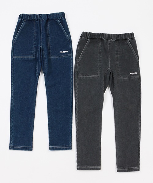 XLARGE KIDS（エクストララージキッズ）の「ジョグデニムマチツキパンツ（デニムパンツ・キッズ・グレー/ネイビー・100cm/140cm/80ｃｍ/120cm/110cm/90cm/130cm）」の6枚目の写真
