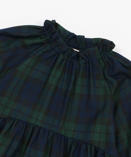 petit main（プティマイン）の「ニットベストセット柄ワンピース（シャツワンピース・キッズ・ライトブルー/グリーン・80ｃｍ/90cm/100cm/130cm/120cm/110cm）」の8枚目の写真