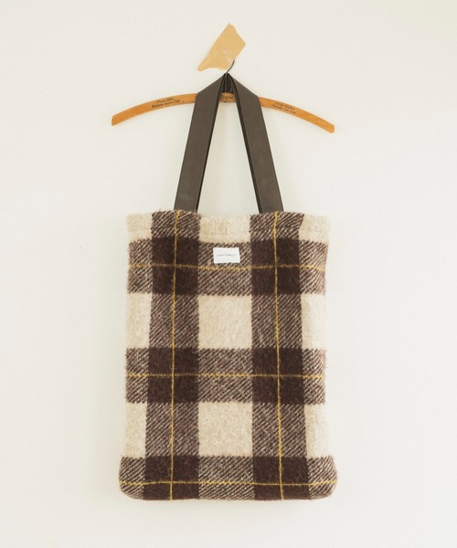 LIBERTY生地使用　handmade モヘアセータートートバッグ LIBERTY生地使用 handmade モヘアセータートートバッグ