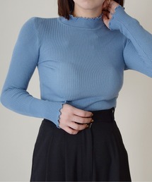 ibeul_ | ハイネックメローベーシックスリムリブ長袖ニットトップス(ニット/セーター)
