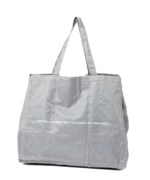 LAKOLE（ラコレ）の「レジカゴバッグ / 977716（エコバッグ/サブバッグ・レディース・ブラック/オフホワイト/グレー・FREE）」の3枚目の写真