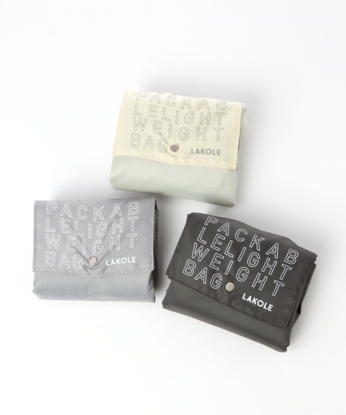 LAKOLE（ラコレ）の「レジカゴバッグ / 977716（エコバッグ/サブバッグ・レディース・ブラック/オフホワイト/グレー・FREE）」の18枚目の写真