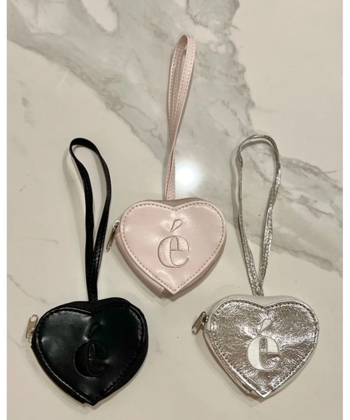 epine(エピヌ)の「e Heart pouch strap(キーホルダー・レディース・シルバー/ベビーピンク/ブラック・FREE)」の6枚目の写真