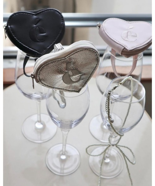 epine(エピヌ)の「e Heart pouch strap(キーホルダー・レディース・シルバー/ベビーピンク/ブラック・FREE)」の7枚目の写真