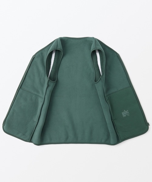 無印良品（ムジルシリョウヒン）の「ボアフリースベスト（ベスト・レディース・スモーキーグリーン系/ネイビー系/アイボリー・XL/XS/S/L/M/XXL）」の17枚目の写真