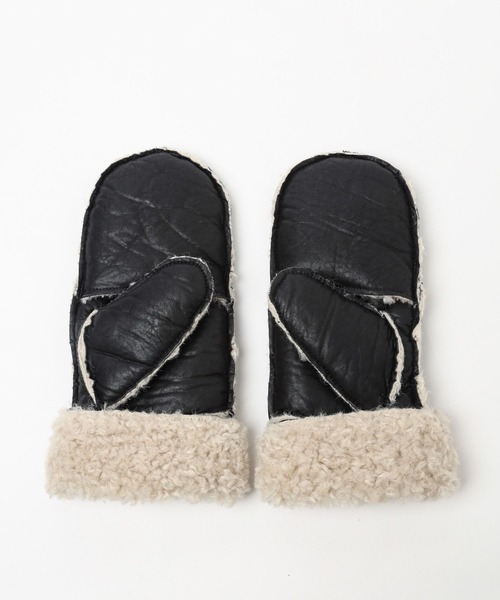 LOWRYS FARM(ローリーズファーム)の「ムートンフウミトン 980731(手袋・レディース・ブラック/ベージュ・FREE)」の14枚目の写真