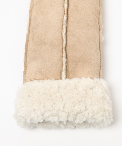 LOWRYS FARM(ローリーズファーム)の「ムートンフウミトン 980731(手袋・レディース・ブラック/ベージュ・FREE)」の7枚目の写真