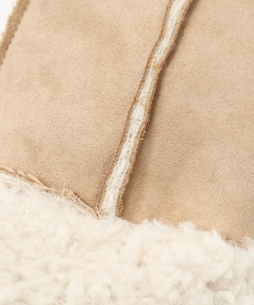 LOWRYS FARM(ローリーズファーム)の「ムートンフウミトン 980731(手袋・レディース・ブラック/ベージュ・FREE)」の6枚目の写真