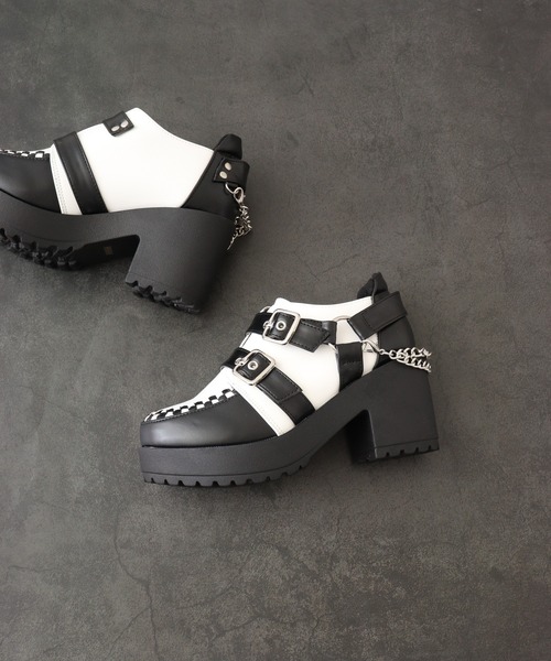 【セール】LOVEHUNTER 厚底ベルテッドシューズ（ブーツ）｜LOVEHUNTER（ラブハンター）