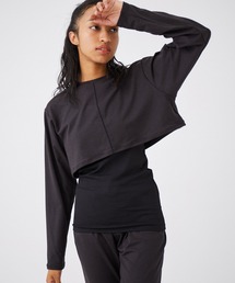 NERGY | 【UV】マイクロタッチレイヤードトップス(Tシャツ/カットソー)