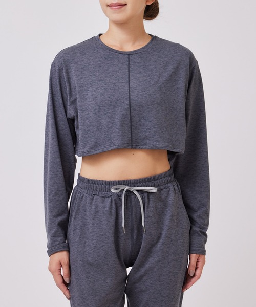 NERGY（ナージー）の「【UV】マイクロタッチレイヤードトップス（Tシャツ/カットソー・レディース・ブラック/チャコールグレー・FREE）」の7枚目の写真