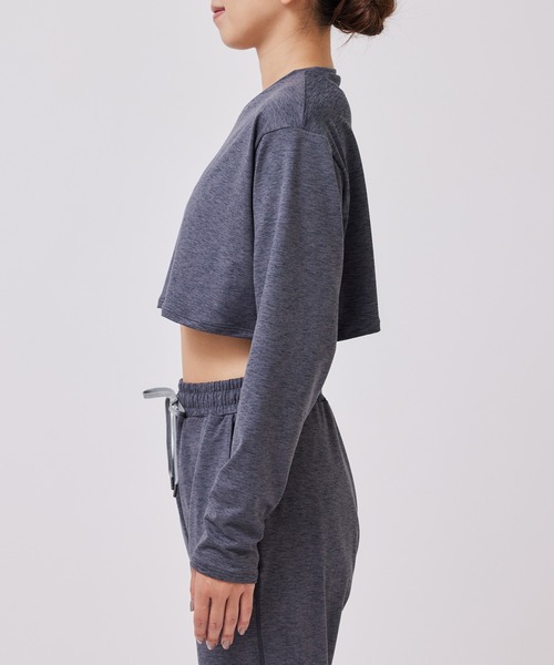 NERGY（ナージー）の「【UV】マイクロタッチレイヤードトップス（Tシャツ/カットソー・レディース・ブラック/チャコールグレー・FREE）」の8枚目の写真