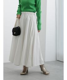 Te chichi | タフタロングフレアスカート(スカート)