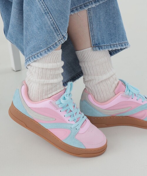 Ray BEAMS（レイビームス）の「FILA × Ray BEAMS / 別注 COURT DASH（スニーカー・レディース・ピンク・26.0cm/25.0cm/24.0cm/23.0cm/22.0cm）」の7枚目の写真