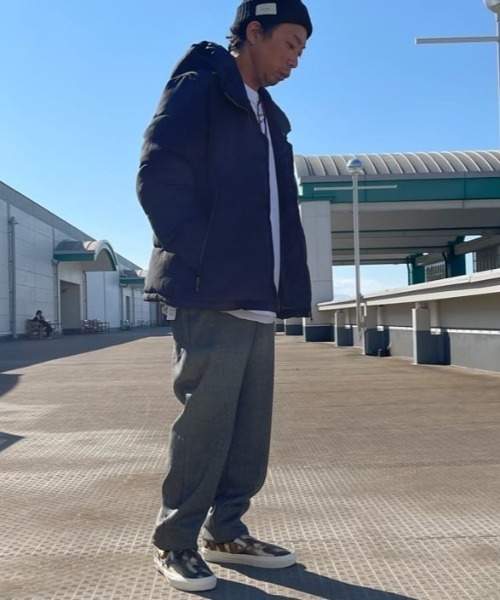 NAVY（ネイビー）の「NAVY ウールタッチテーパードパンツ（スラックス・メンズ・ネイビー/チャコールグレー/ベージュ・XL/M/S/L/XXL）」の2枚目の写真