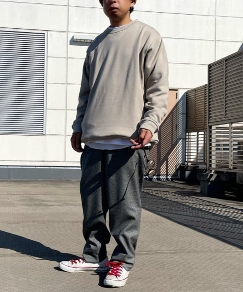 NAVY（ネイビー）の「NAVY ウールタッチテーパードパンツ（スラックス・メンズ・ネイビー/チャコールグレー/ベージュ・XL/M/S/L/XXL）」の15枚目の写真