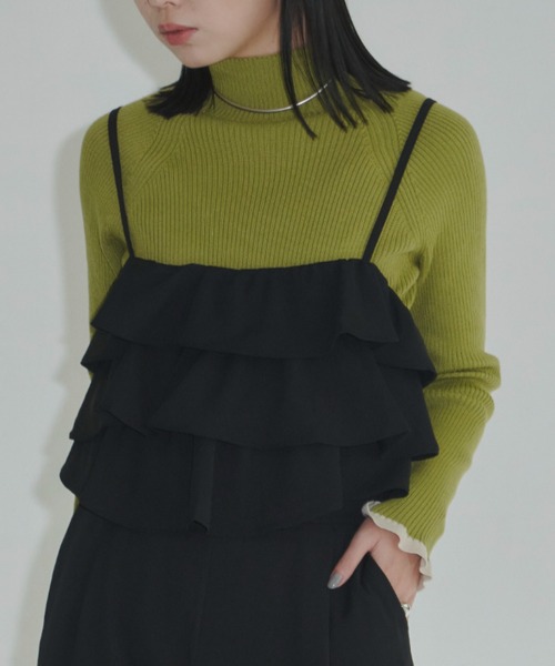 Aunt Marie's（アントマリーズ）の「フロントフリルオールインワン（つなぎ/オールインワン・レディース・チャコールグレー/ブラック・FREE）」の12枚目の写真