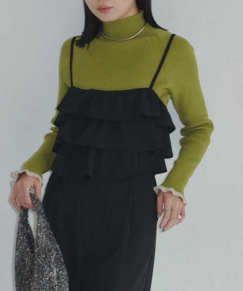 Aunt Marie's（アントマリーズ）の「フロントフリルオールインワン（つなぎ/オールインワン・レディース・チャコールグレー/ブラック・FREE）」の15枚目の写真