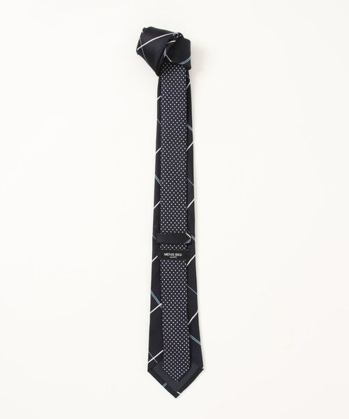 MEN'S BIGI(メンズビギ)の「チェック柄シルクネクタイ(ネクタイ・メンズ・ベージュ/ネイビー/ボルドー・FREE)」の9枚目の写真