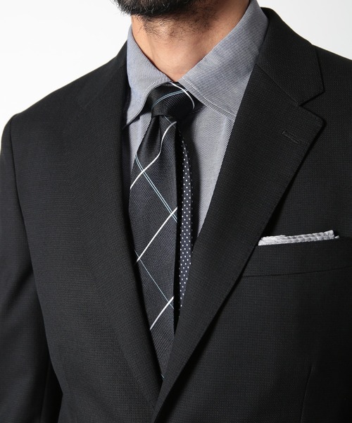 MEN'S BIGI(メンズビギ)の「チェック柄シルクネクタイ(ネクタイ・メンズ・ベージュ/ネイビー/ボルドー・FREE)」の14枚目の写真