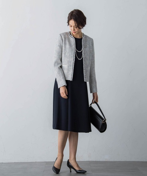 ストレッチツィードジャケット（ノーカラージャケット）｜LAUTREAMONT